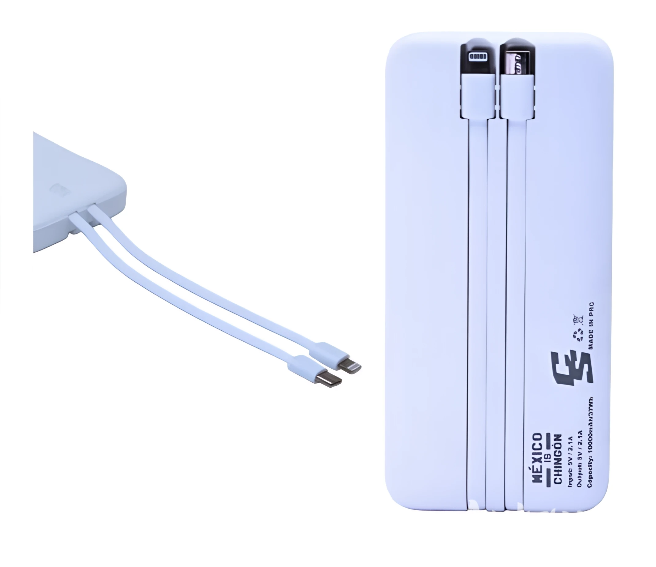 POWERBANK 10,000 BLANCO CYBERSHOP