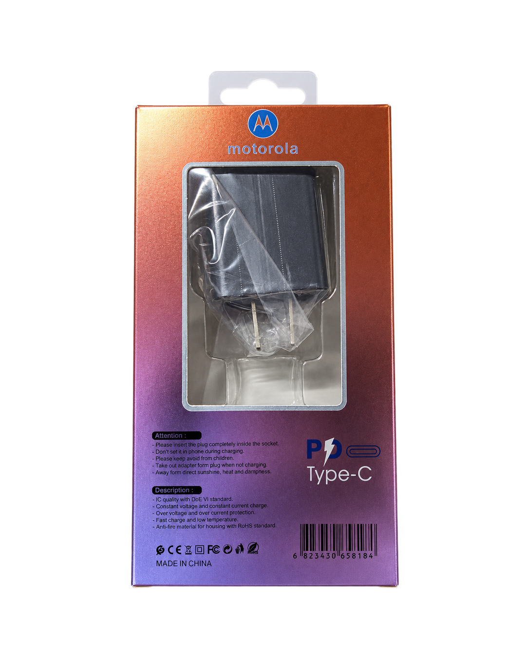 Cargador Motorola Power Charge 30W USB-C