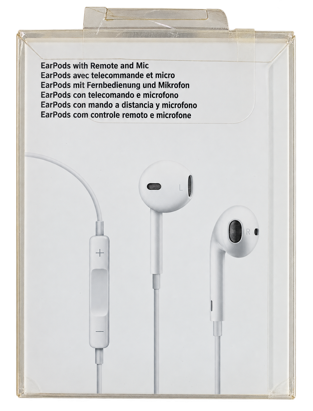 Audífonos blancos con cable auxiliar