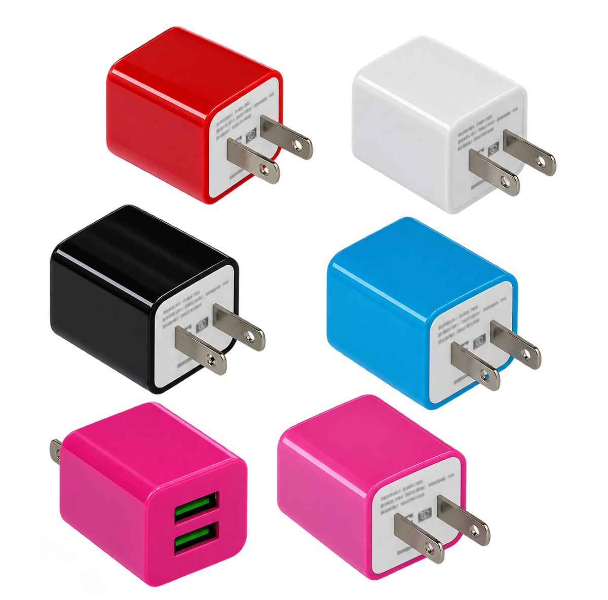Cargador de pared con 2 puertos USB