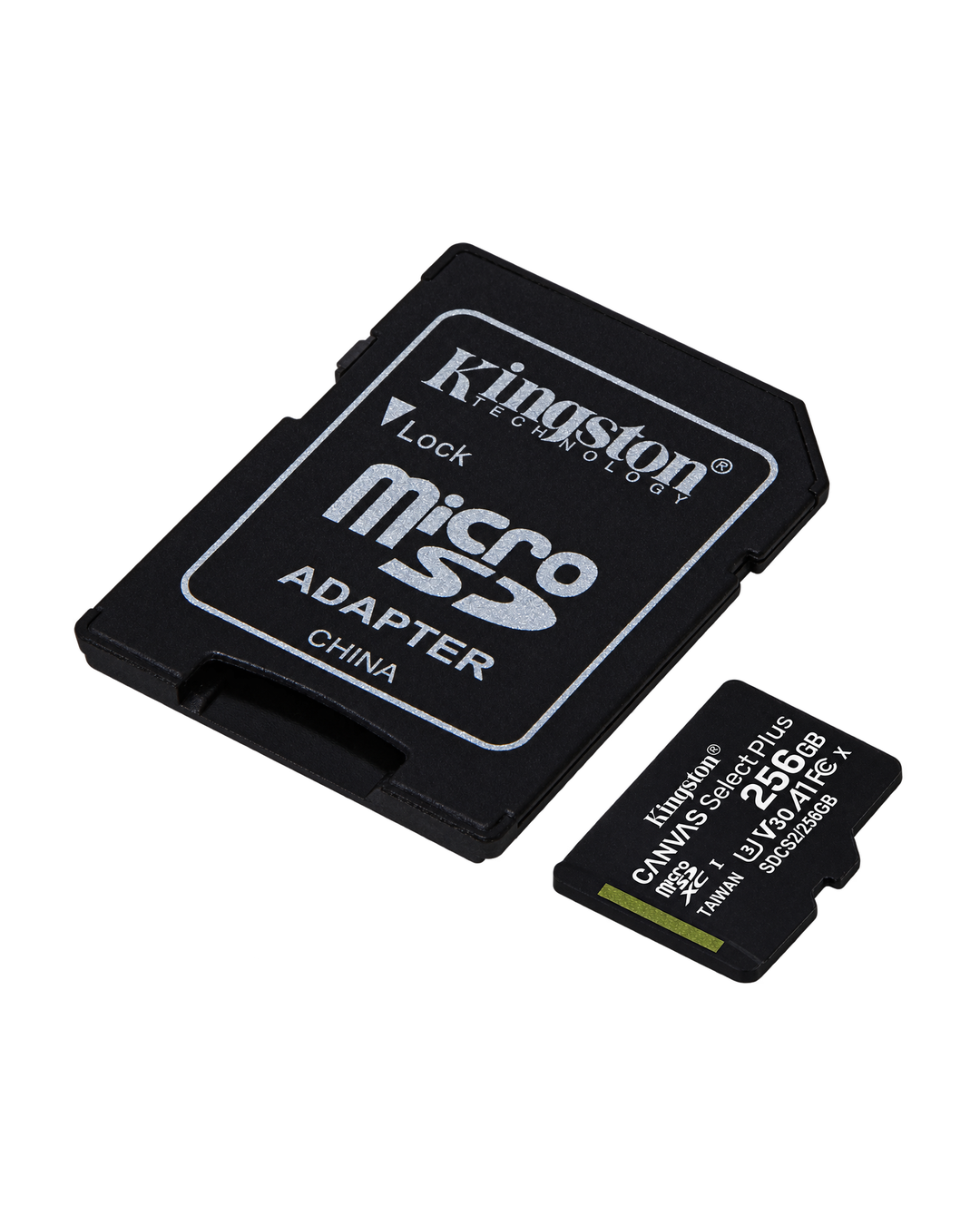 Tarjeta microSD Kingston Canvas Select Plus 256 GB, hasta 100 MB/s con adaptador SD