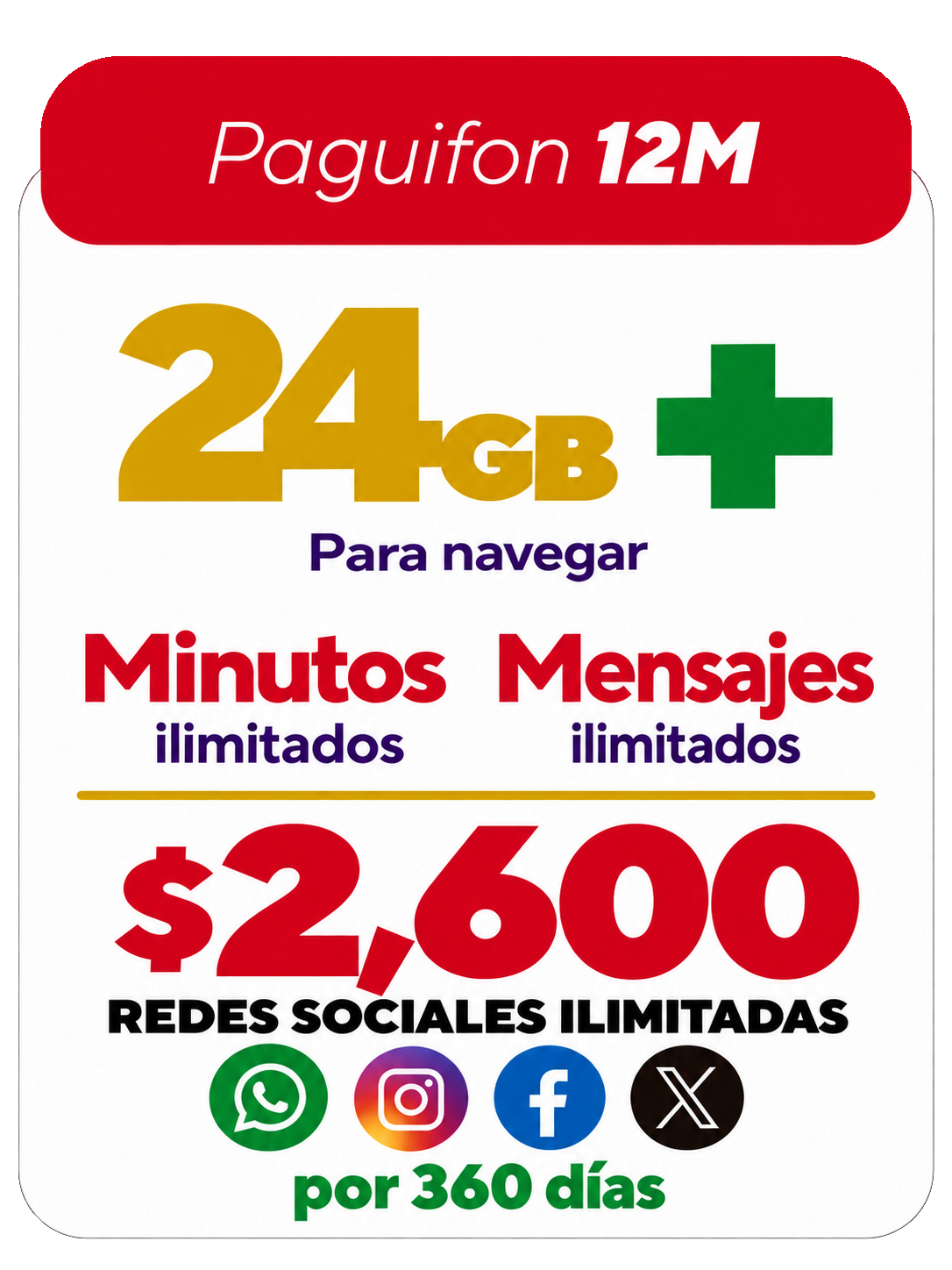 Chip SIM Paguifon 12M