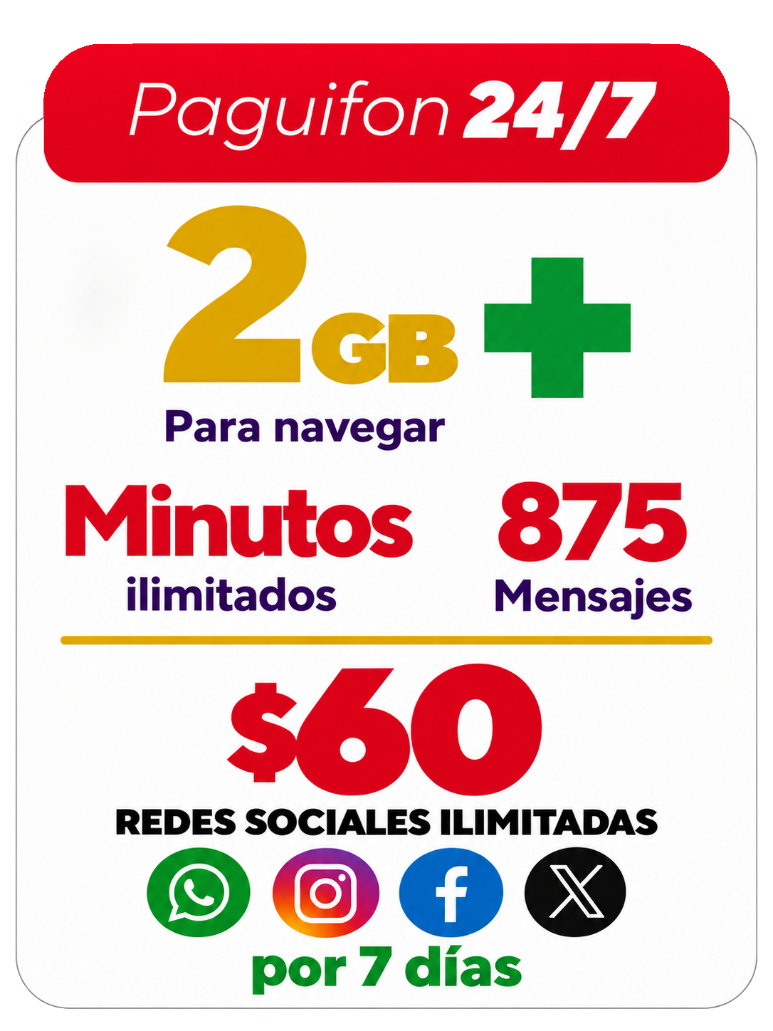 Chip SIM Paguifon 24/7