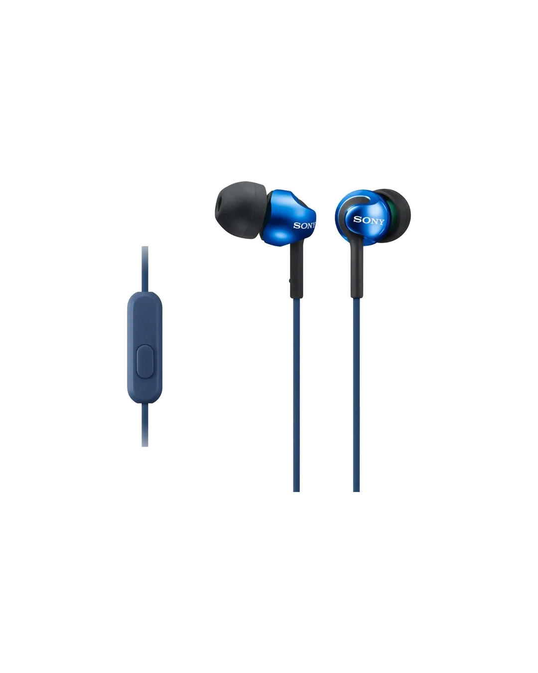 Sony MDR-EX14AP Audífonos In-Ear con Micrófono Manos Libres, Azul