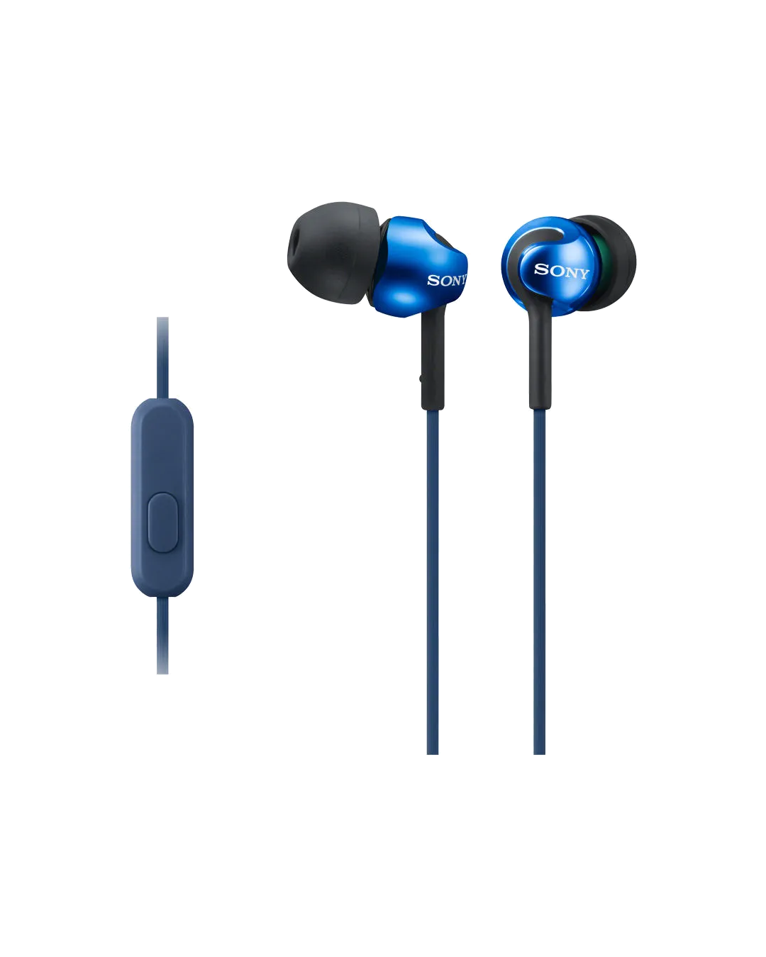 Sony MDR-EX14AP Audífonos In-Ear con Micrófono Manos Libres, Azul