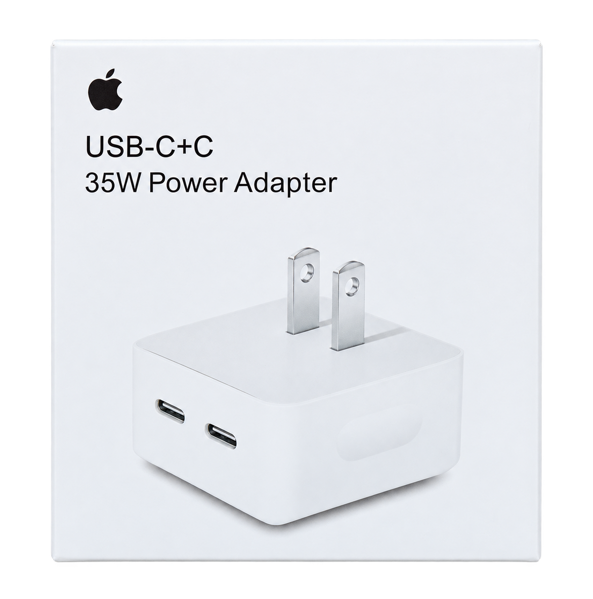 Cargador de pared USB-C de doble puerto 35 W blanco