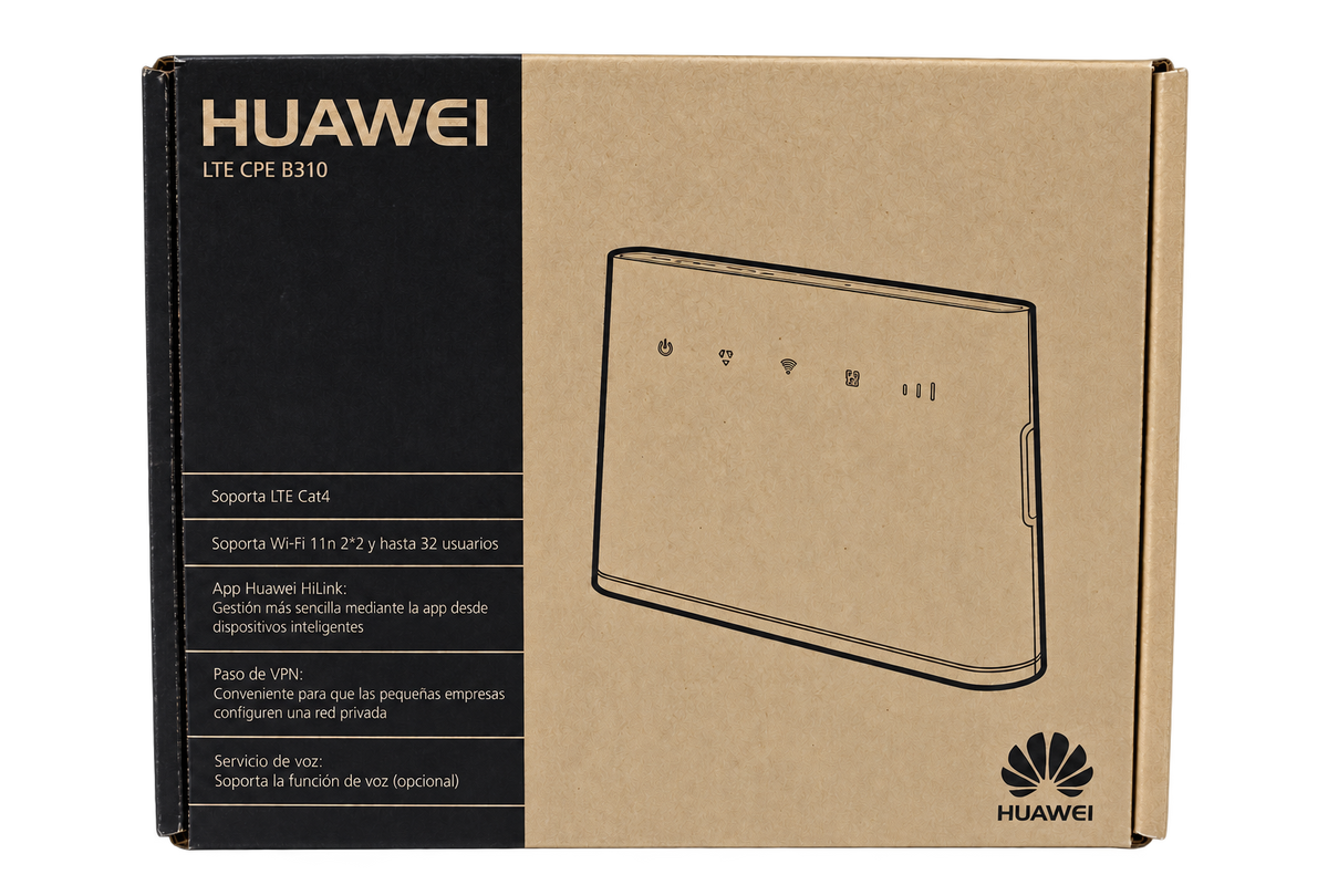 Módem router Huawei B310 4G LTE | Wi-Fi para casa
