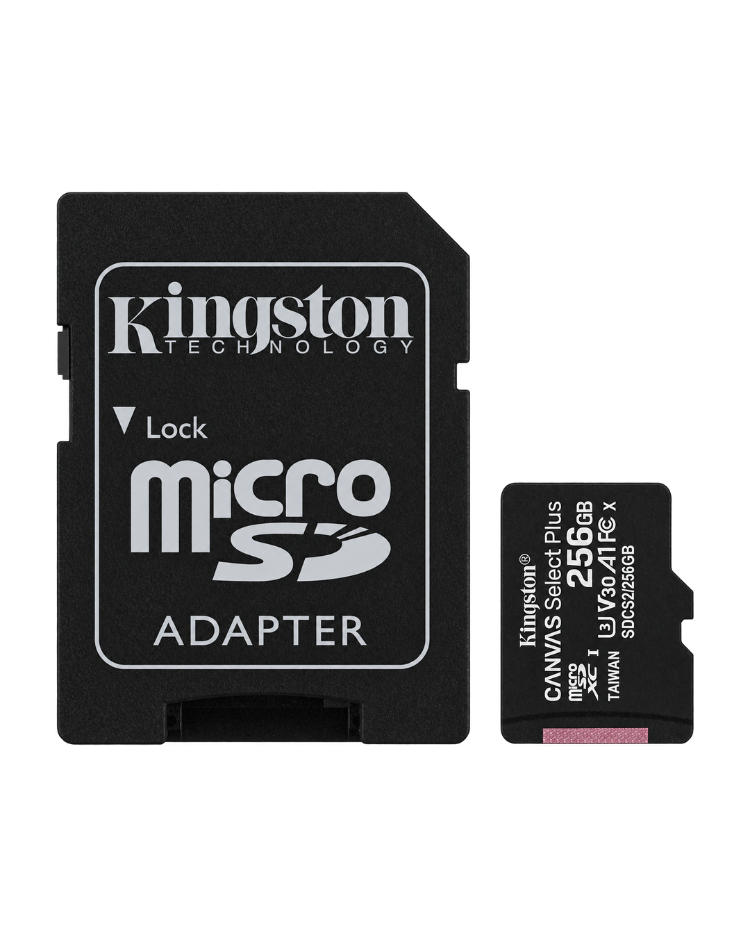 Tarjeta microSD Kingston Canvas Select Plus 256 GB, hasta 100 MB/s con adaptador SD