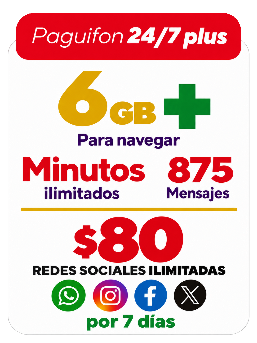 Chip SIM Paguifon 24/7 Plus