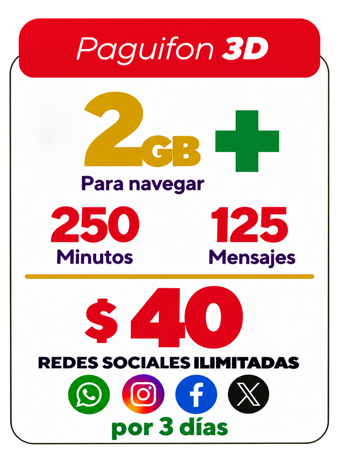 Chip SIM Paguifon 3D