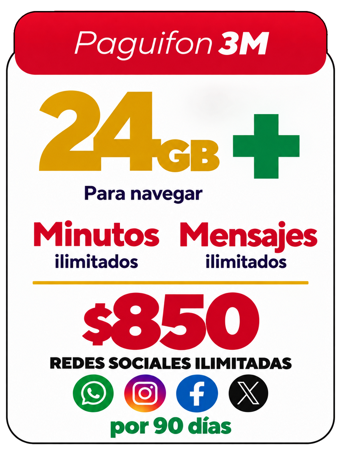 Chip SIM Paguifon 3M